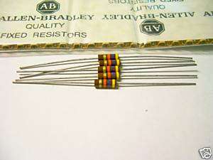 Allen Bradley Carbon Comp Resistors 47k 1/2W 5%  