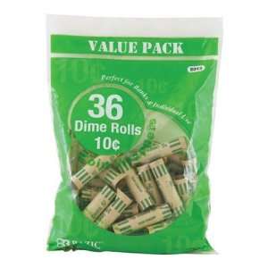  BAZIC Dime Coin Wrappers (36/Pack), Case Pack 50 Office 