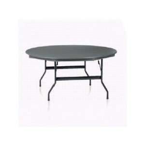  72 Round Duralite Folding Table Finish Sand Office 