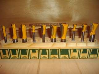 Shank Carb Tech Router Bit Set for Leigh Dovetail R9 D4R 