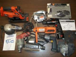 LOT OF POWER TOOLS BOSCH BLACK & DECKER MILWAUKEE DRILL ROUTER GUIDE 