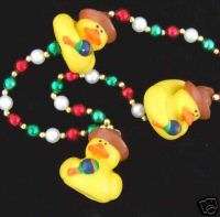 Rubber Duck Fiesta Beads Squeak Mardi Gras Necklace  