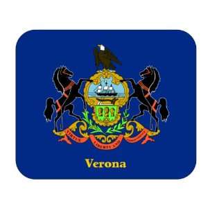   US State Flag   Verona, Pennsylvania (PA) Mouse Pad 