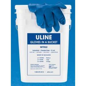   Nitrile Gloves In A Bucket Refill Bag   Large