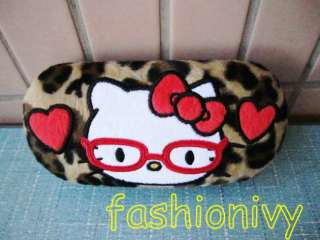SANRIO Hello kitty Plush hard Sun Eyeglass Cases box G  