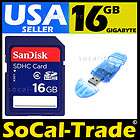 SanDisk 16GB SD Flash Memory Card 16 GIG For Digital Camera GPS Tablet 