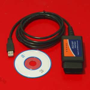 USB Car ELM 327 SCANNER OBDII OBD 2 EOBD CAN BUS V1.4  