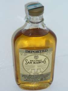 SAN MARCOS BRANDY 375 ML DISCONTINUED BOTTLE MADE IN MEXICO E&J  
