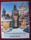 1983 Print Ad Passport Scotch Whiskey ~ Vienna, Austria