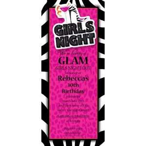    Glamorous Girls Night Out Party Invitations
