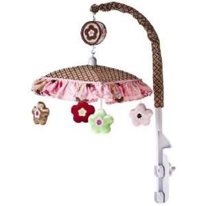  Bohemian Chic Baby Musical Mobile   Pink/chocolate Baby