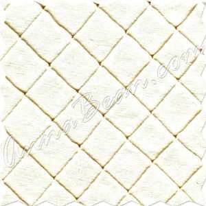  SWATCH   Ivory Diamond Pintuck Fabric