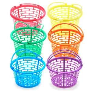  Plastic Bright Round Easter Basket 