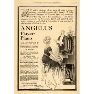  1909 Ad Angelus Player Piano Wilcox White Meriden Conn 
