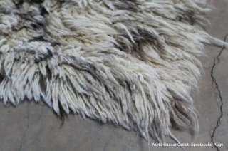   natural wool hair 5 inches long Modern Pakistan shag rug spectacular