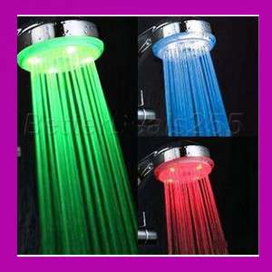 Colors Romantic LED Shower Head Light Water Bathroom  