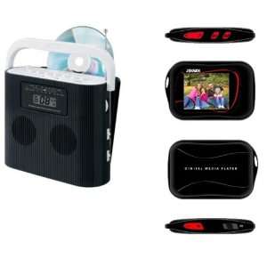  Portable Stereo CD Player with AM/FM Radio and FREE Sport 