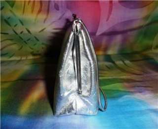   , DAINTY Vintage SHINY SILVER Patent MINI CLUTCH Purse, Evening Bag