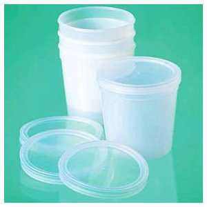 Fisherbrand Plastic Containers with Lids Temperature resistant. 32 oz 