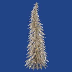  5 Pre Lit Whimsical Champagne Spruce Artificial Christmas Tree 