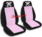 cool set girly skull car seat covers black purple ,OTHER COLORS ITEMS 