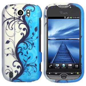 Blue Vines Hard Case Phone Cover for T Mobile myTouch 4G Slide