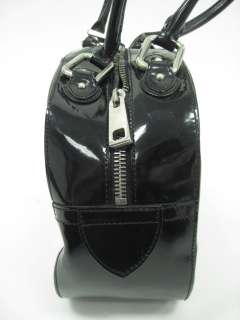 MARC JACOBS Black Patent Leather Toaster Handbag Bag  