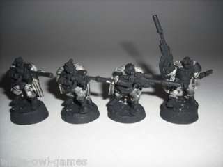 Warhammer 40k   Space Marines   Scouts with Camo Cloaks and Sniper 