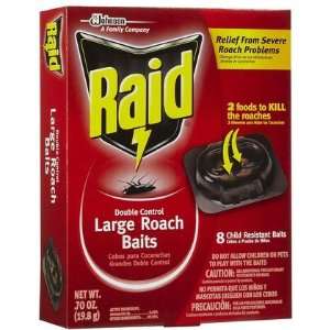  Raid Double Control Large Roach Baits 8 ct. (Quantity of 5 