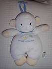 CARTERS Plush LAMB Crib Pull Toy SWEET DREAMS Musical Baby White Blue