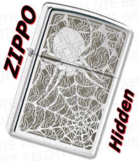 Zippo Hidden Spider Chrome Windproof Lighter 28052 NEW  