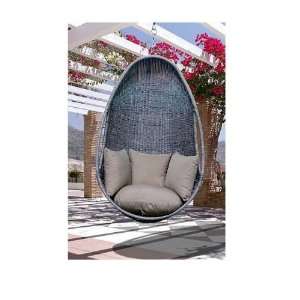  Plastic Rattan Hanging Chair With 4 Pillows