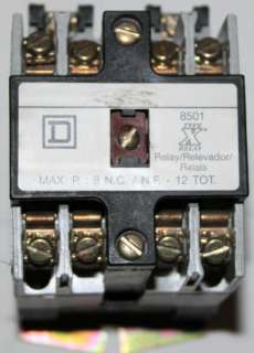 SQUARE D INDUSTRIAL CONTROL RELAY Type X 8501 X020 /A  