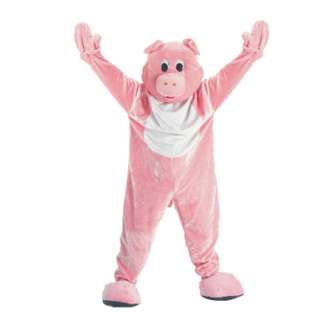 Deluxe Plush Pink Pig Mascot Adult Costume  