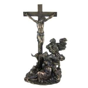   Figurine Crucifixion Scene Religious Display Gift
