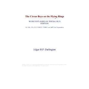  The Circus Boys on the Flying Rings (Websters Korean 