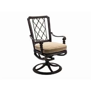   Swivel Rocker Arm Patio Dining Chair Beech Patio, Lawn & Garden
