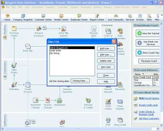 Work simultaneously with other QuickBooks users on your company file 