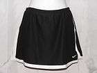 NIKE DRI FIT Womens Tennis Skirt with Skort Shorts Size XS 0  2 Black 