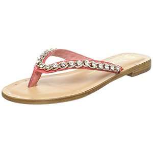   Infinity CORAL Sandals Leather Flip Flops Thongs Womens New $175