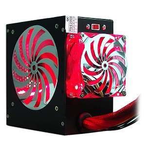   Dual Fan ATX Power Supply with SATA & Red LEDs (Black) Electronics