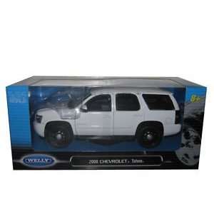  2008 Chevrolet Tahoe Unmarked Police Car 1/24 White With 3 