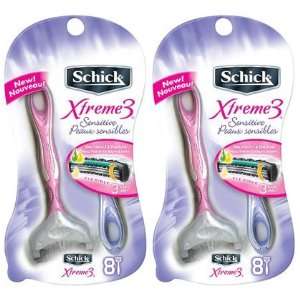  Schick Xtreme 3 Womens Sensitive Skin Disposable Razor 8 