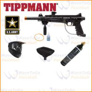 US Army Tippmann Carver One Paintball Marker Gun 9oz Basic Combo 