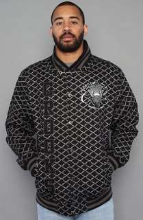  Crooks and Castles The Medusa Script Jacket in Black 