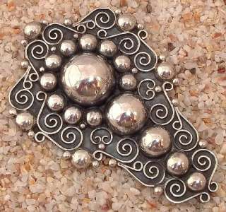 Early Tobias Mexico Mexican Sterling Dress Clip 12.5g  