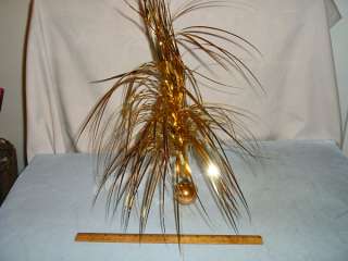 Vintage Mid Century Foil Expandable & Fringed Hanging Party Xmas 