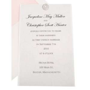  Wedding Invitation Kit   Seasonal Blossom White & Pink (10 
