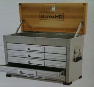 UltraHD 28 Inch Tool Chest Stainless Steel & Solid Wood Top 5 Drawer 