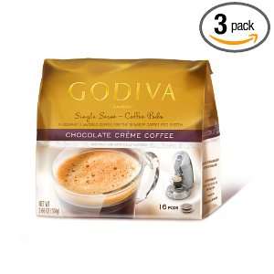 Godiva Chocolate Creme Single Serve Coffee Pods, 16 Count, 3.66 Ounce 